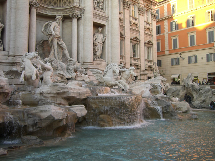 Der Trevi-Brunnen, Fontana di Trevi