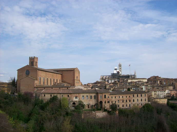 Blick auf Siena
