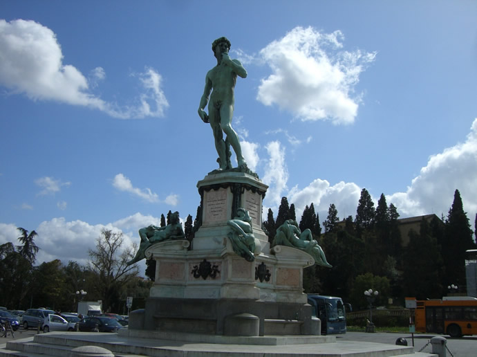 Davidstatiue am Piazzale Michelangelo
