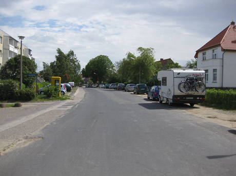 Wohnmobil perfekt geparkt in Kühlungsborn