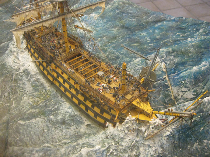 Modell der St.George im Standungsmuseum