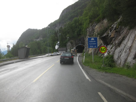 Vallavik- Tunnel mit 7,5 Kilometern Länge