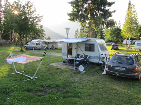 Campingidylle am Campingplatz Wilder Kaiser in Tirol