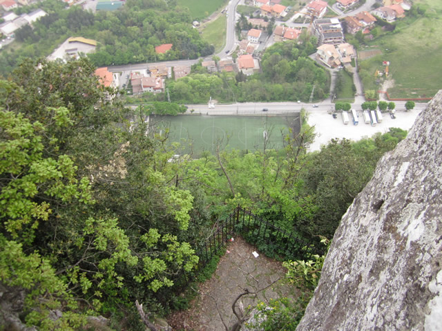 Ausblick in Tal von San Marino