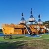 Piratenschiff auf dem Campingplatz Greena zum Spielen für Kinder